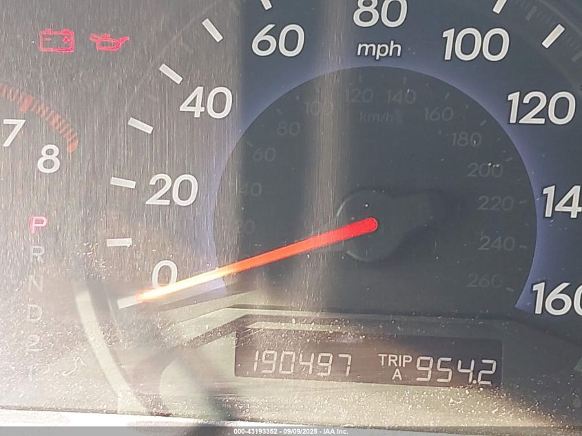 2009 Honda Odyssey Ex VIN: 5FNRL38449B019804 Lot: 43193352