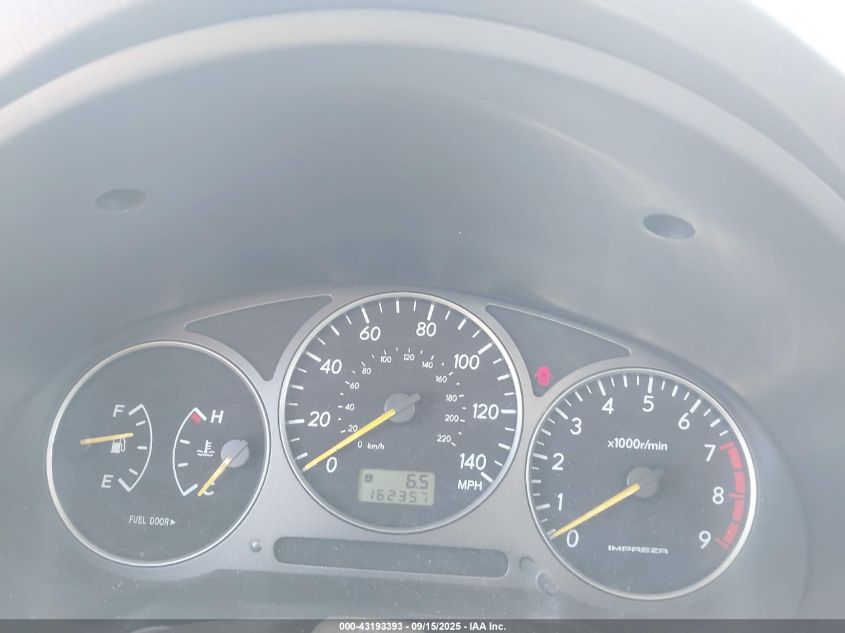 2002 Subaru Impreza Wrx VIN: JF1GG29652G810916 Lot: 43193393