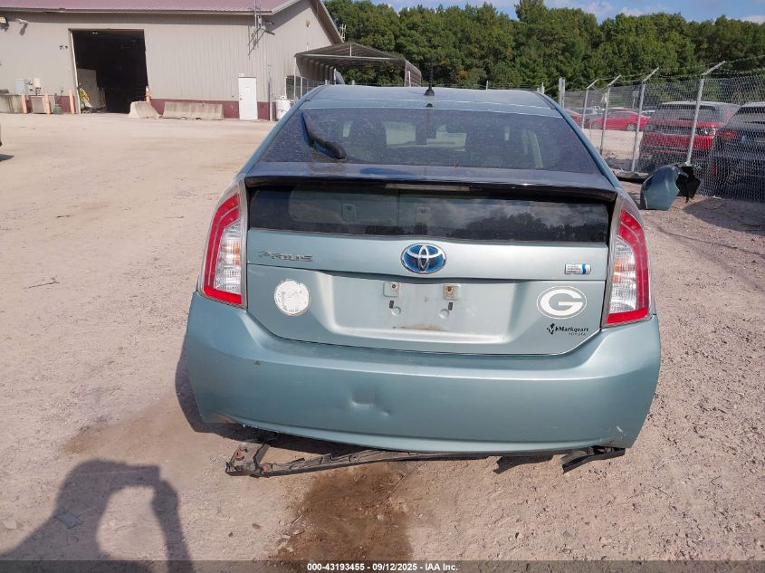 2013 Toyota Prius Two VIN: JTDKN3DU9D1651586 Lot: 43193455