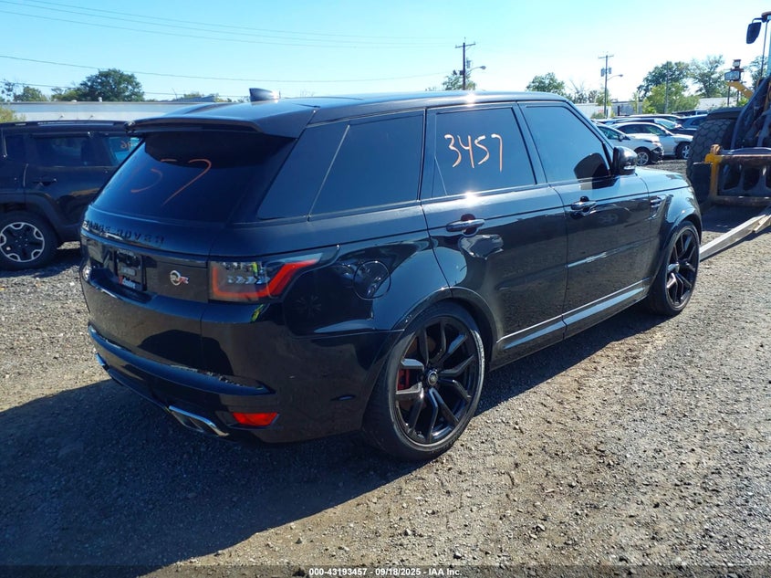 Vin: salwz2re9na200847, lot: 43687895, land rover range rover sport svr/svr carbon edition 20224