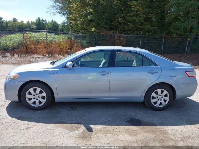 2010 Toyota Camry Hybrid VIN: 4T1BB3EK8AU125364 Lot: 43193551