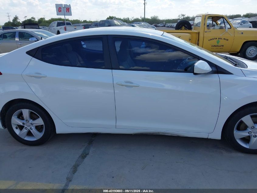 2013 Hyundai Elantra Gls VIN: 5NPDH4AE3DH274992 Lot: 43193683