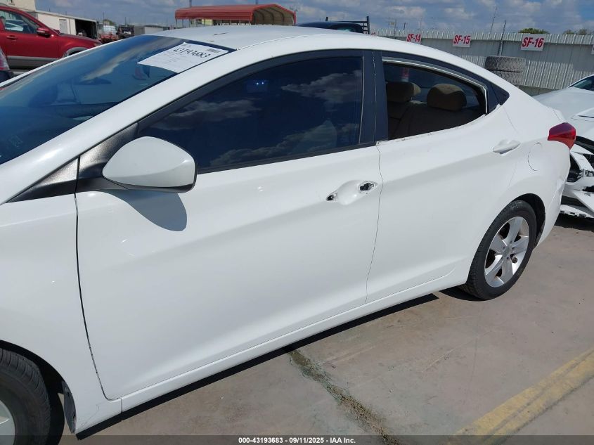 2013 Hyundai Elantra Gls VIN: 5NPDH4AE3DH274992 Lot: 43193683