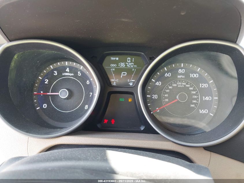 2013 Hyundai Elantra Gls VIN: 5NPDH4AE3DH274992 Lot: 43193683