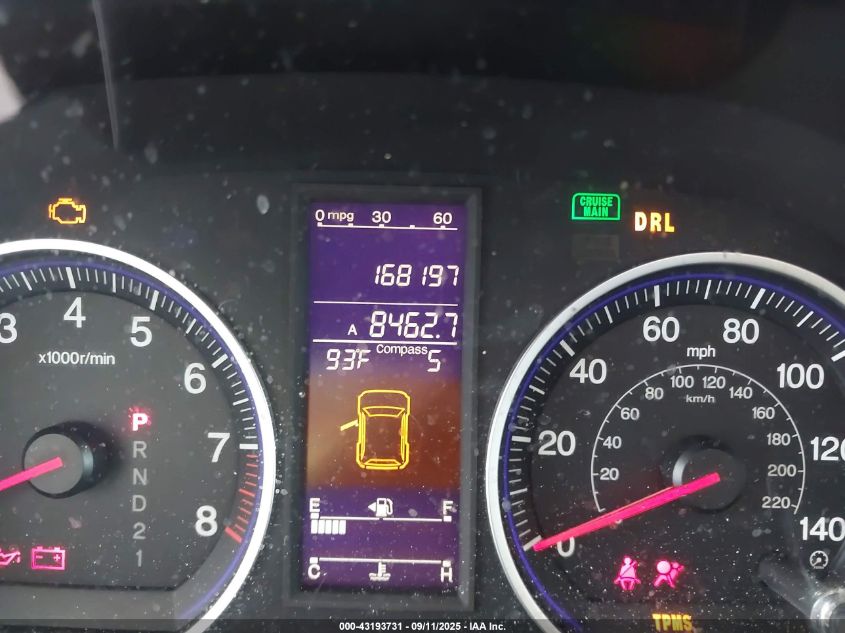 2010 Honda Cr-V Ex-L VIN: 5J6RE3H78AL016274 Lot: 43193731