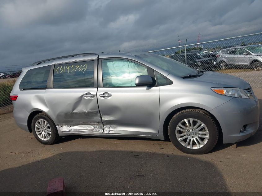 2017 Toyota Sienna Xle 8 Passenger VIN: 5TDYZ3DC2HS872624 Lot: 43193769