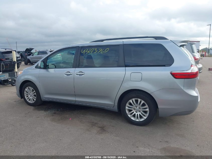 2017 Toyota Sienna Xle 8 Passenger VIN: 5TDYZ3DC2HS872624 Lot: 43193769