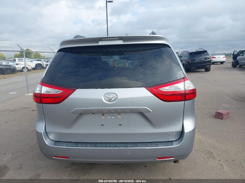 2017 Toyota Sienna Xle 8 Passenger VIN: 5TDYZ3DC2HS872624 Lot: 43193769