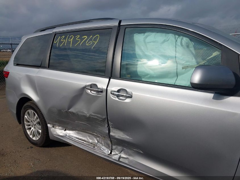 2017 Toyota Sienna Xle 8 Passenger VIN: 5TDYZ3DC2HS872624 Lot: 43193769