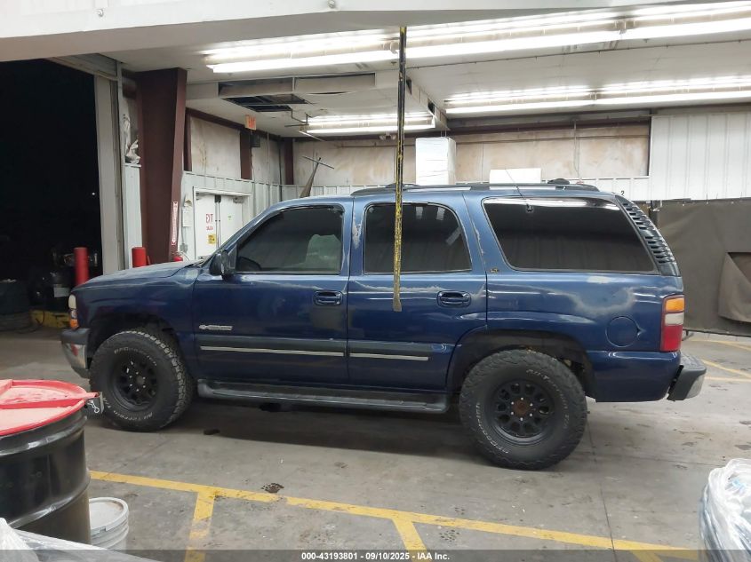 2001 Chevrolet Tahoe Lt VIN: 1GNEK13TX1J314804 Lot: 43193801