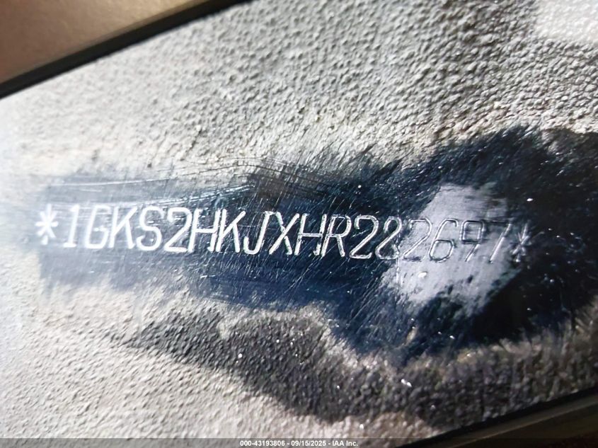 2017 GMC Yukon Xl Denali VIN: 1GKS2HKJXHR282697 Lot: 43193806