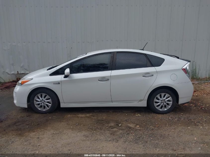 2012 Toyota Prius Plug-In Advanced VIN: JTDKN3DP4C3019947 Lot: 43193845
