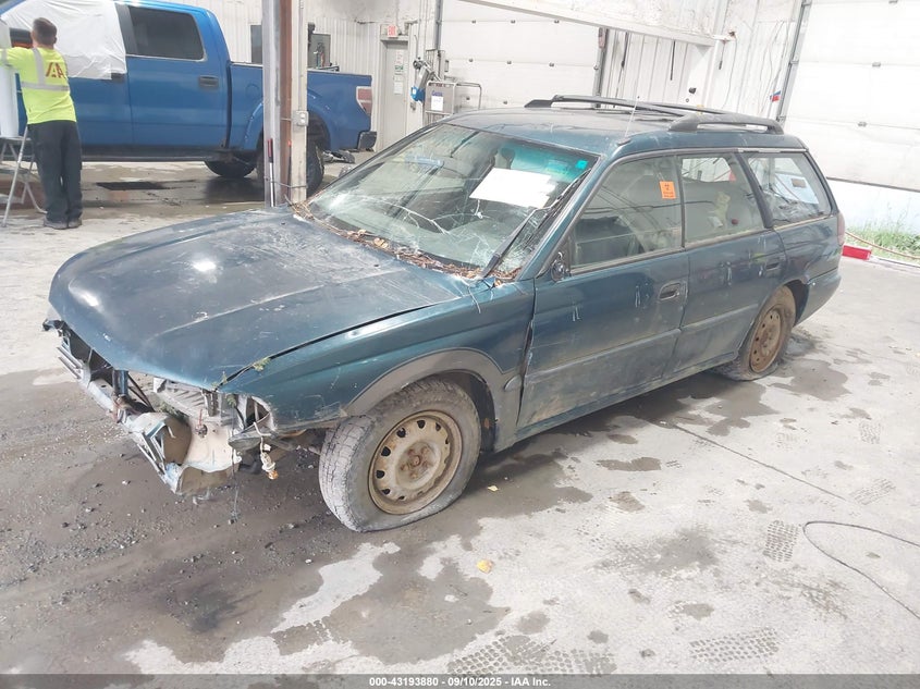 1998 Subaru Legacy Brighton green wagon gasoline 4S3BK4250W7319787 photo #3