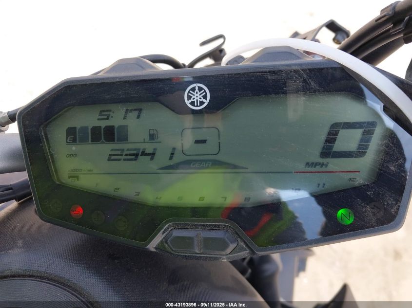 2016 Yamaha Fz07 C VIN: JYARM06Y3GA002432 Lot: 43193896