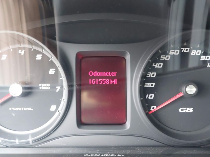 2008 Pontiac G8 Gt VIN: 6G2EC57Y88L119244 Lot: 43193906