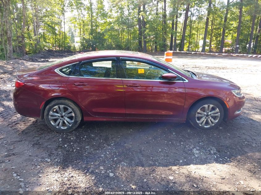 2015 Chrysler 200 Limited VIN: 1C3CCCAB2FN599649 Lot: 43193975