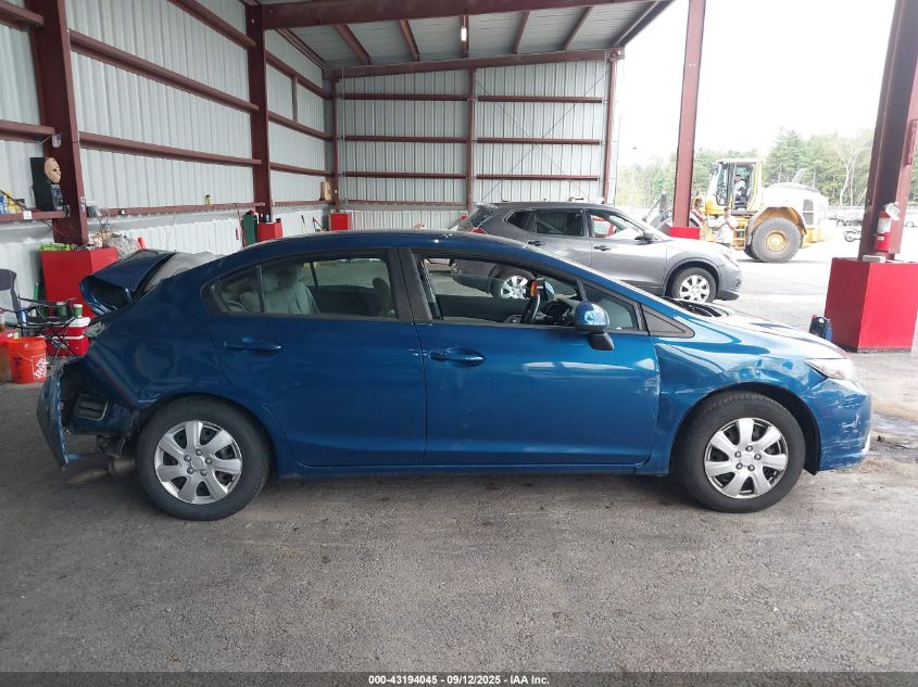 2013 Honda Civic Lx VIN: 2HGFB2F55DH602799 Lot: 43194045