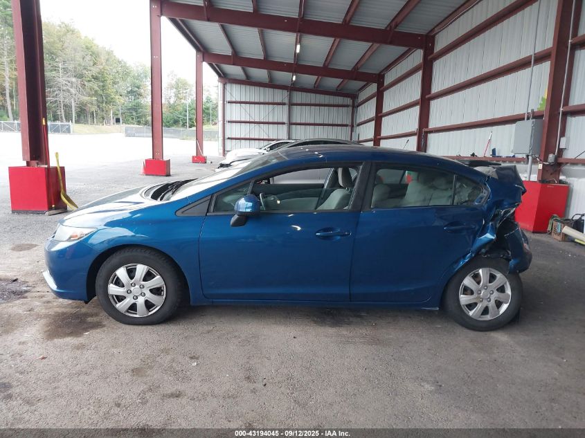 2013 Honda Civic Lx VIN: 2HGFB2F55DH602799 Lot: 43194045