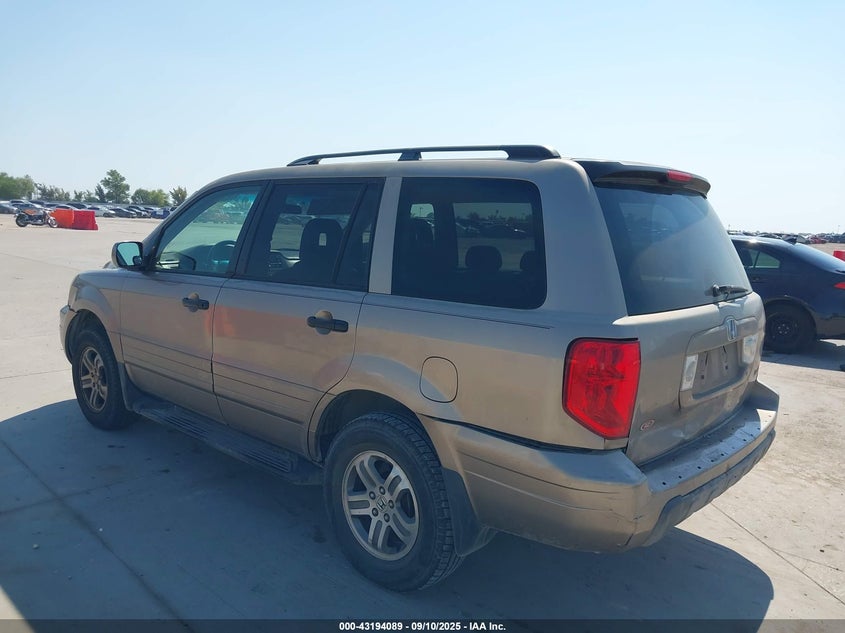 2004 Honda Pilot Ex-L beige other gasoline 2HKYF18524H574034 photo #4