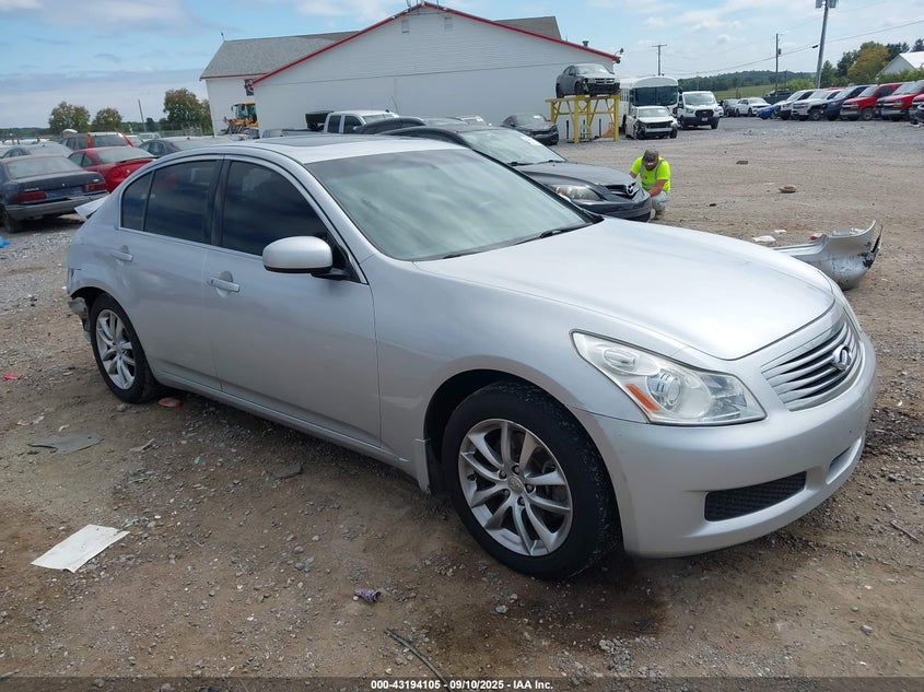 2007 Infiniti G35X silver sedan gasoline JNKBV61F67M802599 photo #1
