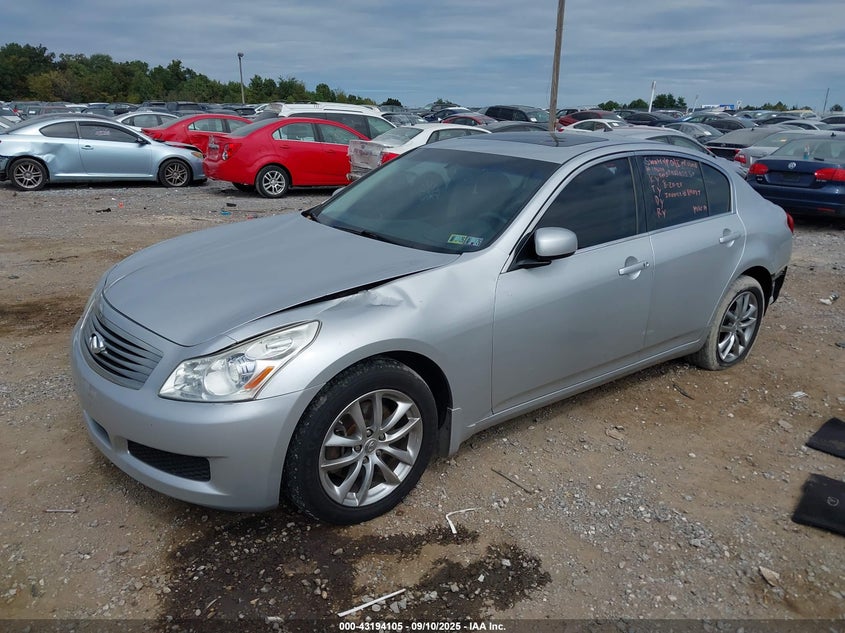 2007 Infiniti G35X silver sedan gasoline JNKBV61F67M802599 photo #3