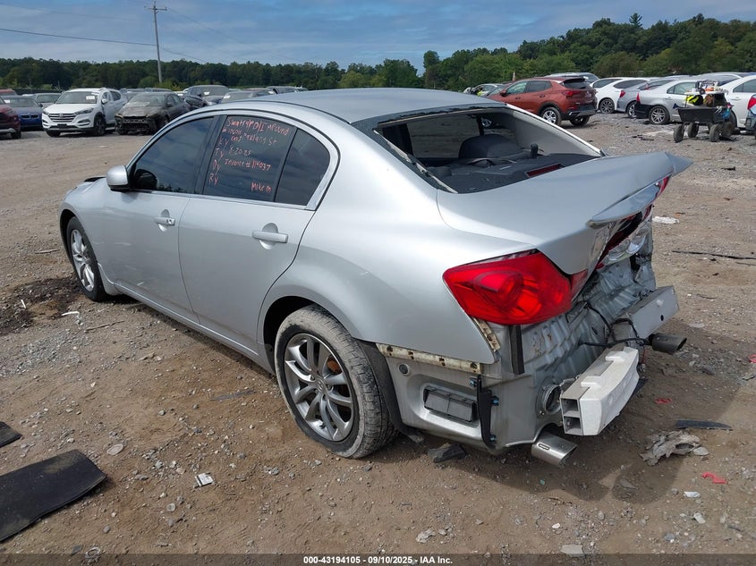 2007 Infiniti G35X silver sedan gasoline JNKBV61F67M802599 photo #4