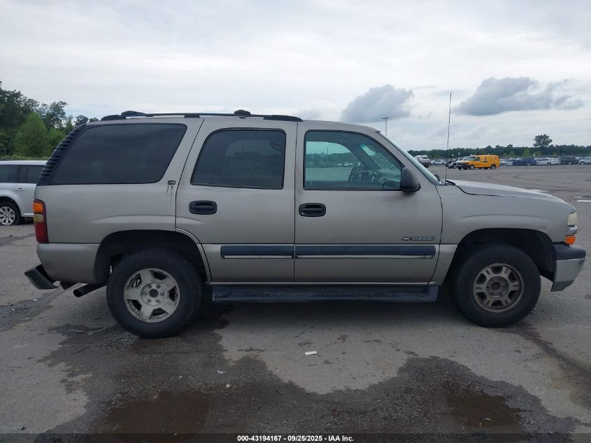 2001 Chevrolet Tahoe Ls VIN: 1GNEC13T31J217361 Lot: 43194167