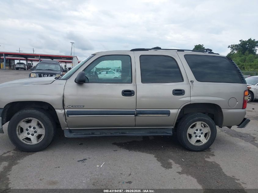 2001 Chevrolet Tahoe Ls VIN: 1GNEC13T31J217361 Lot: 43194167