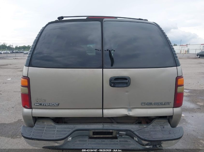 2001 Chevrolet Tahoe Ls VIN: 1GNEC13T31J217361 Lot: 43194167