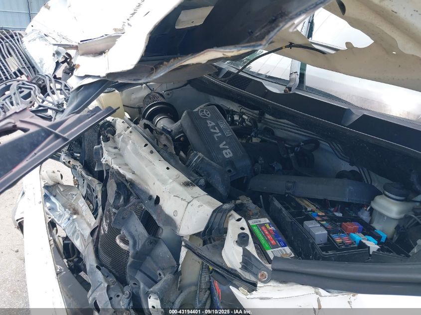 2007 Toyota Tundra Sr5 4.7L V8 VIN: 5TBRT54177S453529 Lot: 43194401