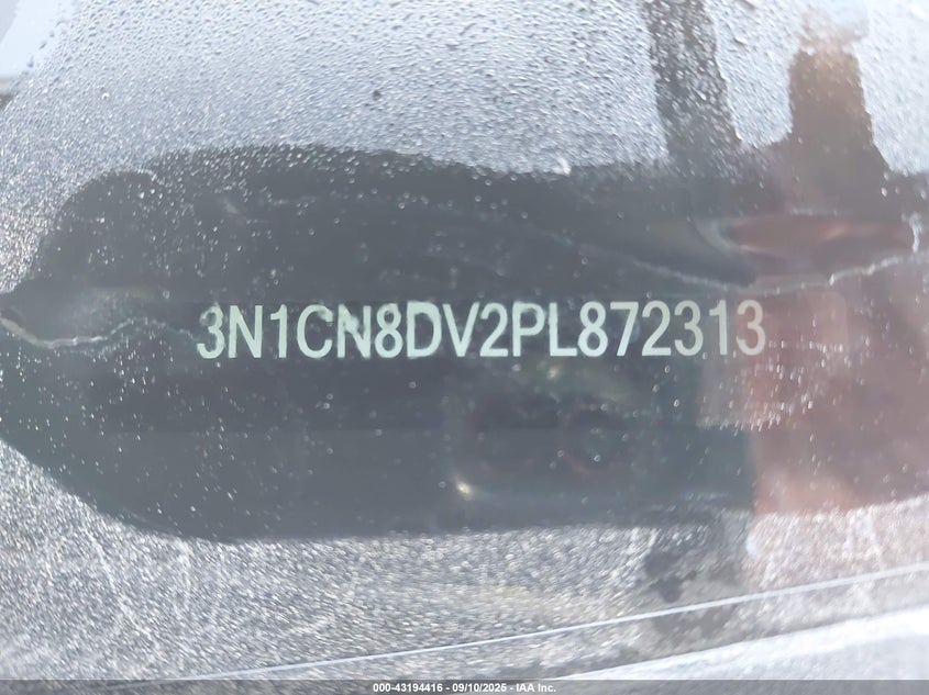 2023 NISSAN VERSA 1.6 S XTRONIC CVT 3N1CN8DV2PL872313