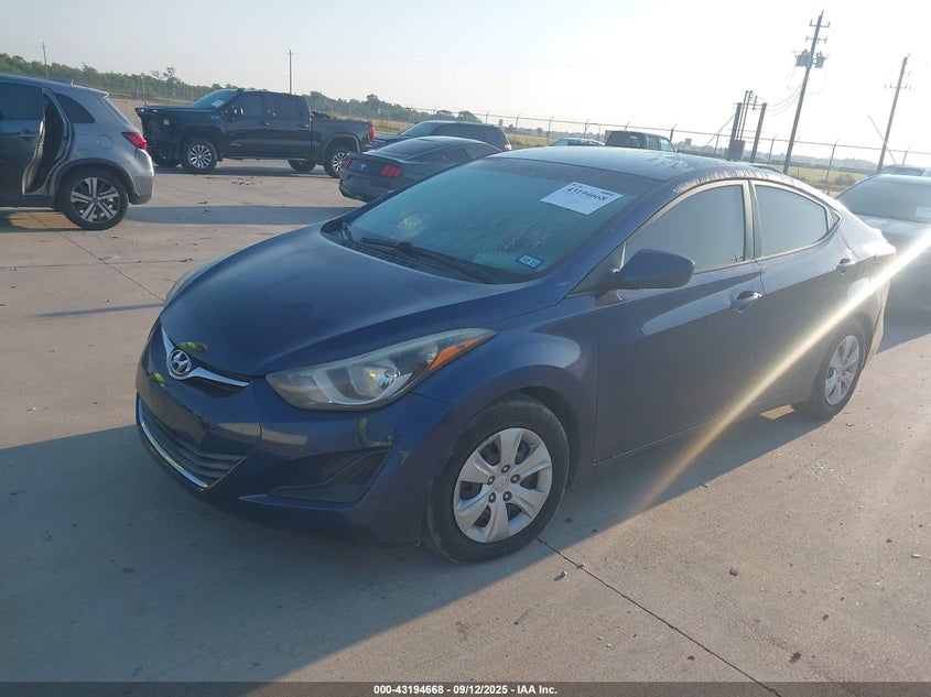 2016 HYUNDAI ELANTRA SE - 5NPDH4AE6GH731217