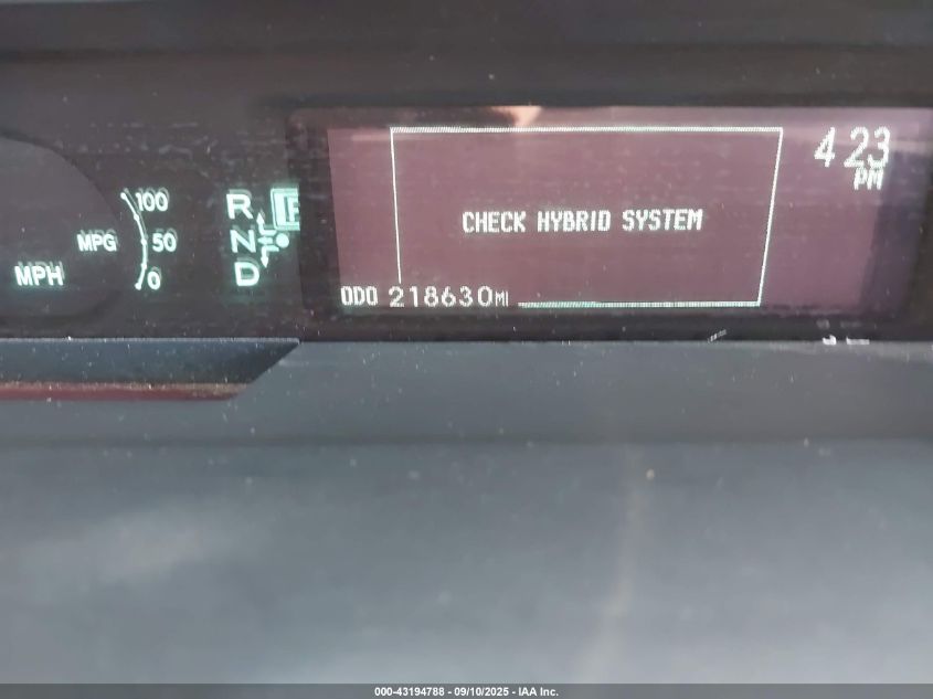 2010 Toyota Prius Iv VIN: JTDKN3DU3A5003360 Lot: 43194788