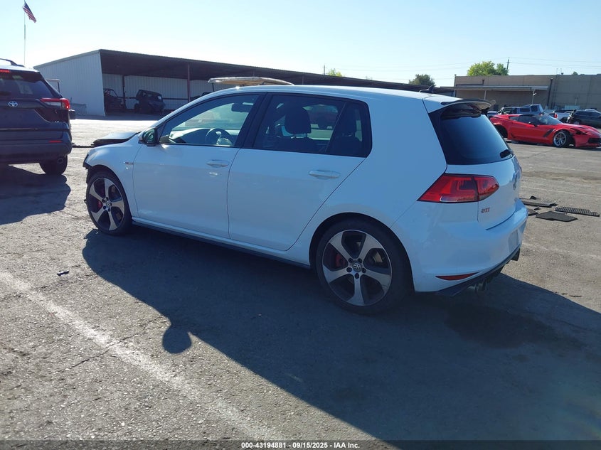2016 VOLKSWAGEN GOLF GTI SE W/PERFORMANCE PACKAGE 4-DOOR - 3VW447AU0GM033598