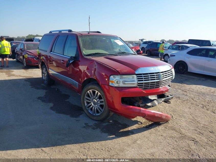 2007 Lincoln Navigator L red other gasoline 5LMFL285X7LJ24792 photo #1