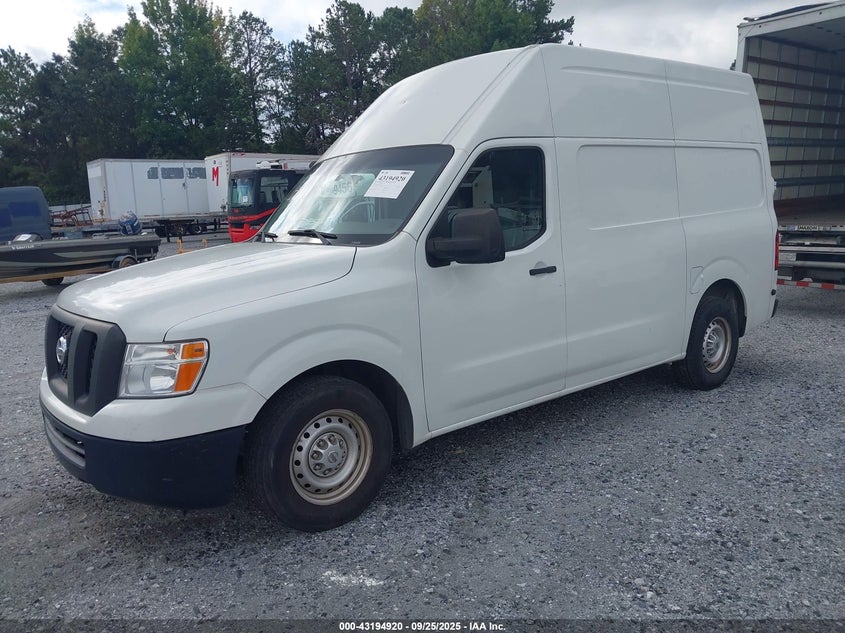 Vin: 1n6bf0lx7en104427, lot: 43689357, nissan nv cargo nv2500 hd s v6 20142