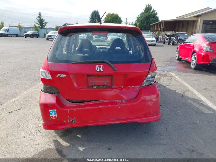 2007 Honda Fit S VIN: JHMGD38647S036882 Lot: 43194995