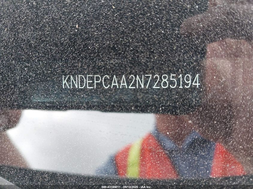 2022 Kia Seltos Lx VIN: KNDEPCAA2N7285194 Lot: 43195011