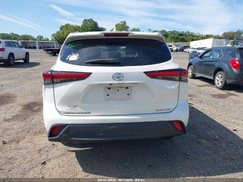 2021 Toyota Highlander Xle VIN: 5TDGZRBH2MS136242 Lot: 43195028