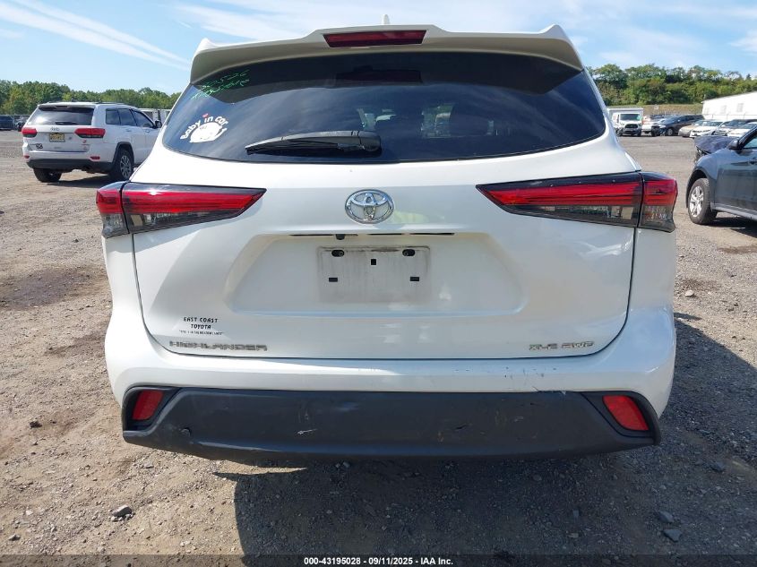 2021 Toyota Highlander Xle VIN: 5TDGZRBH2MS136242 Lot: 43195028