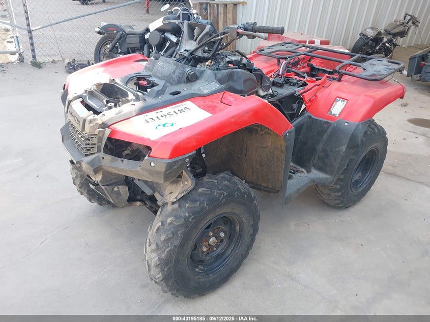 2022 Honda Trx520 red null null 1HFTE4412N4800409 photo #3