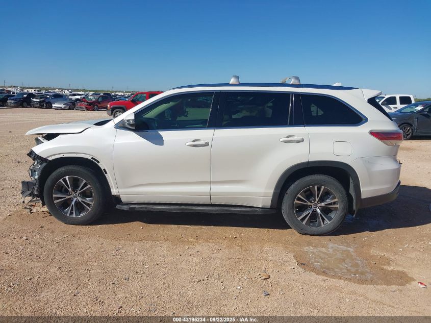 2016 Toyota Highlander Xle V6 VIN: 5TDKKRFHXGS503773 Lot: 43195234