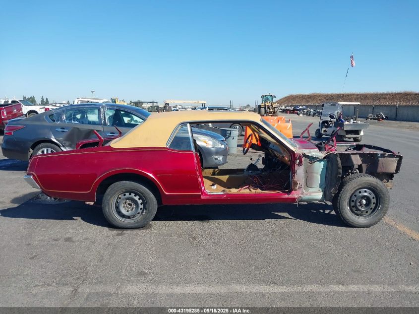 1967 Mercury Cougar VIN: 0000007F91C629927 Lot: 43195285