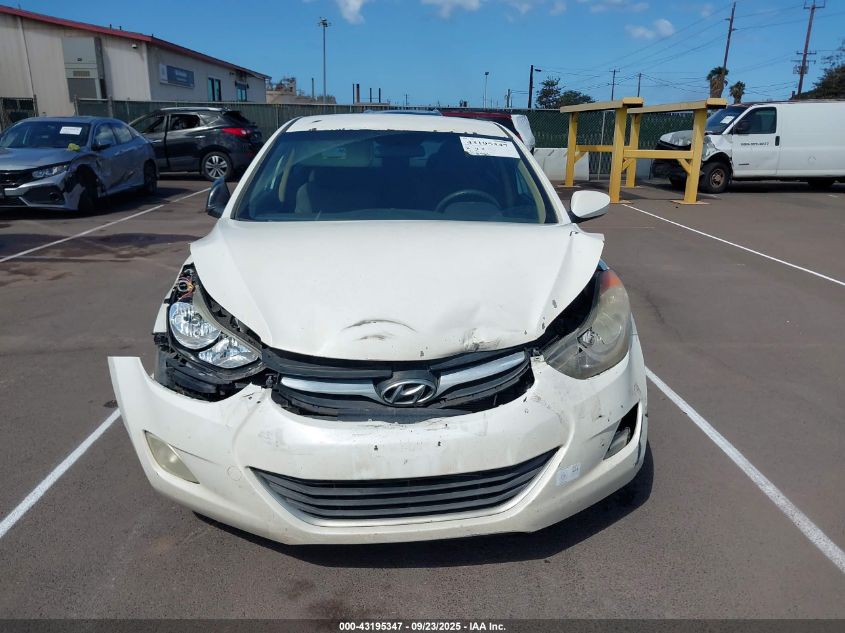2012 Hyundai Elantra Gls VIN: 5NPDH4AE6CH113065 Lot: 43195347