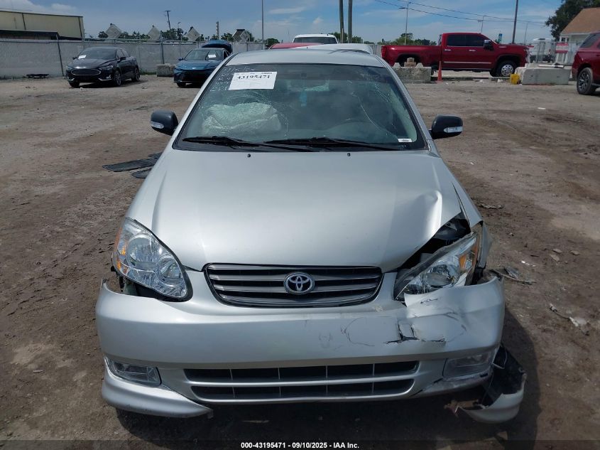 2003 Toyota Corolla S VIN: 1NXBR32E93Z147757 Lot: 43195471