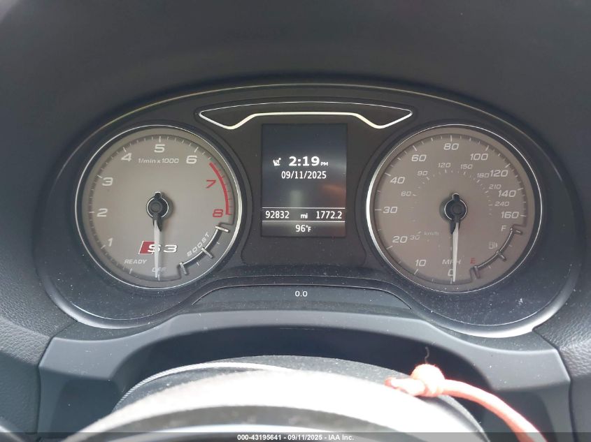 2016 Audi S3 2.0T Premium Plus VIN: WAUF1GFF4G1052244 Lot: 43195641