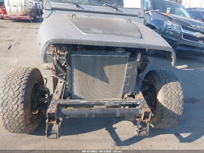 1991 Jeep Wrangler / Yj VIN: 2J4FY29S8MJ116926 Lot: 43195682