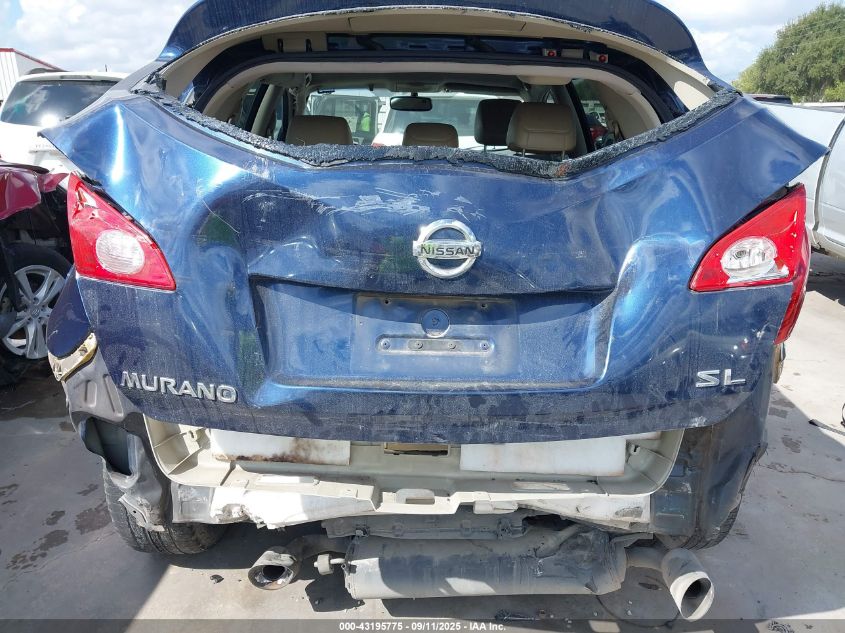 2010 Nissan Murano VIN: JN8AZA1MU5AW00210 Lot: 43195775