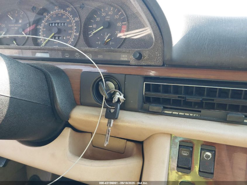 1989 Mercedes-Benz 300 Se VIN: WDBCA24D2KA444396 Lot: 43196061