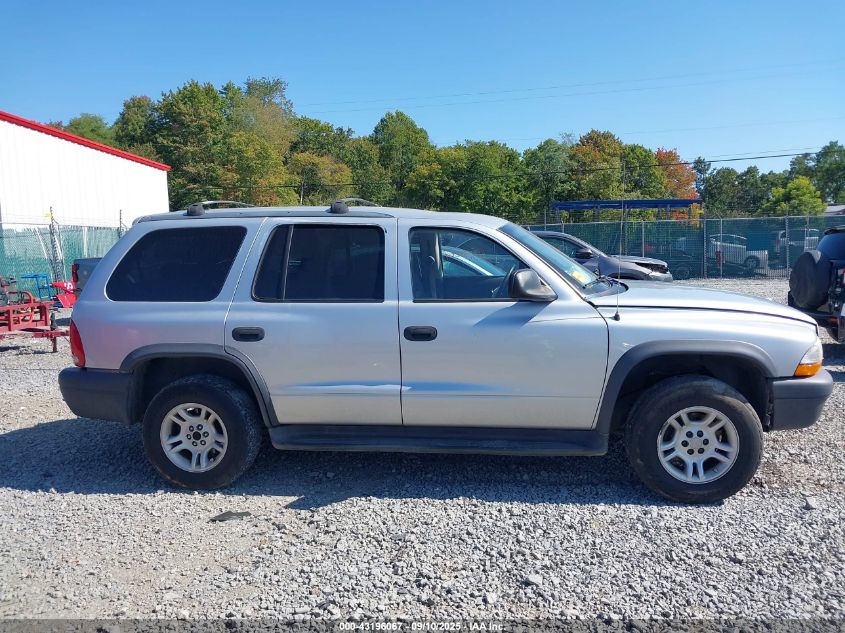 2003 Dodge Durango Sport/Sxt VIN: 1D4HS38N33F594070 Lot: 43196067